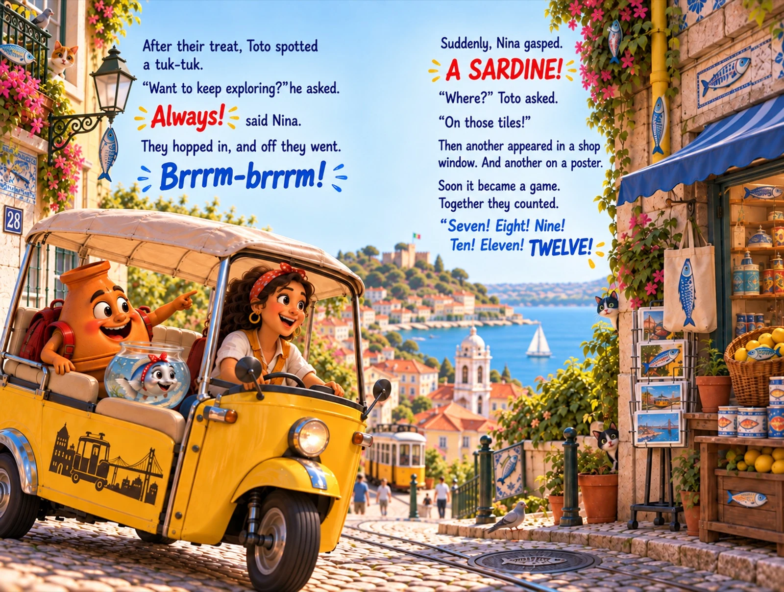 Toto and Nina on the hidden-sardine tuk-tuk page.
