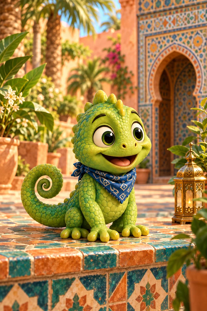 Toto’s Marrakech adventure illustration