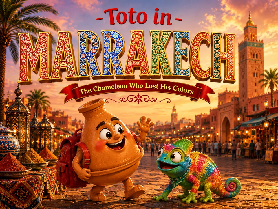 Cover of Toto in Marrakech: The Chameleon Who Lost His Colors